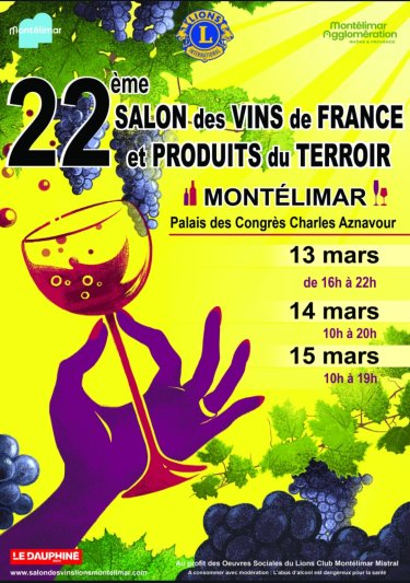22ème salon des vins de France 13,14,15 mars 2026 Montélimar
